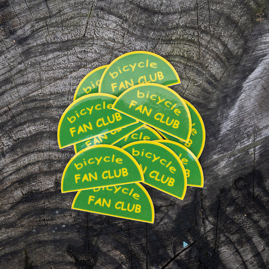 Bicyle Fan Club Sparkly Sticker